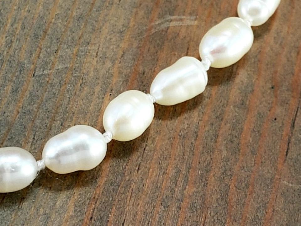 Hand knotted pearls