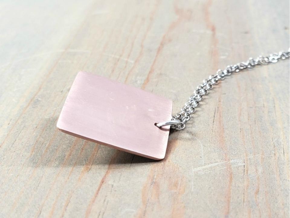 solid copper necklace