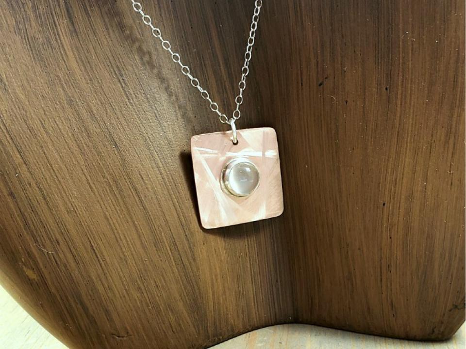 Moonstone layering necklace