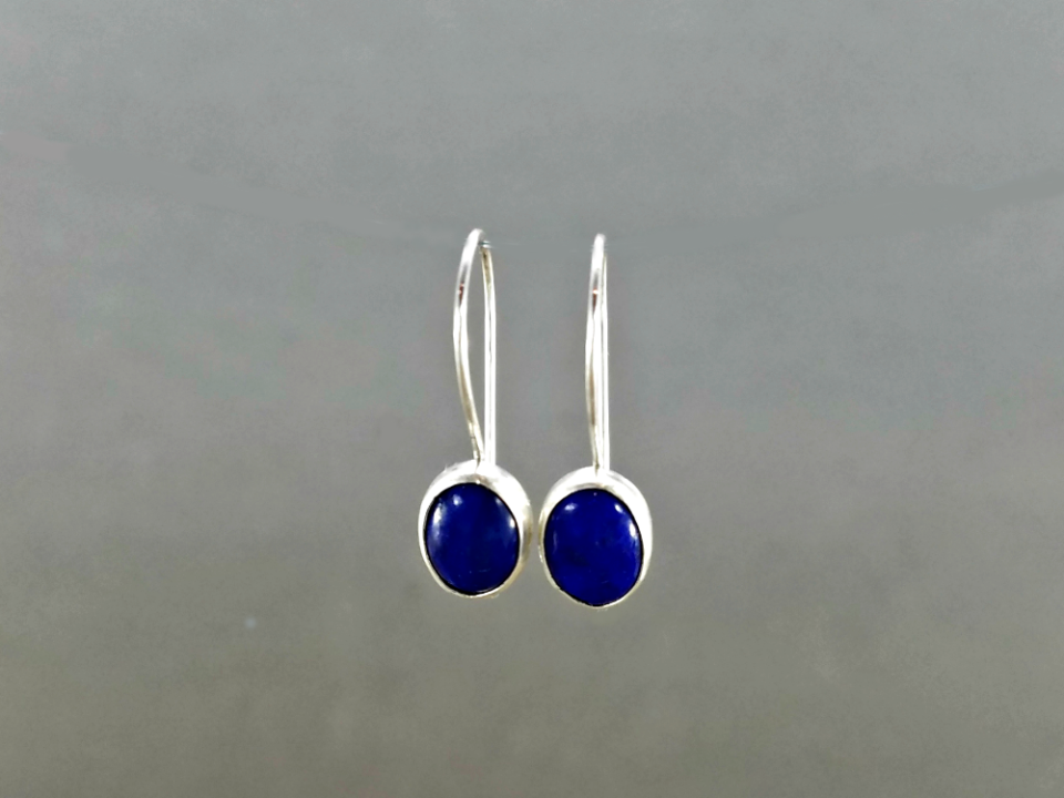 Lapis Lazuli Earrings Silver