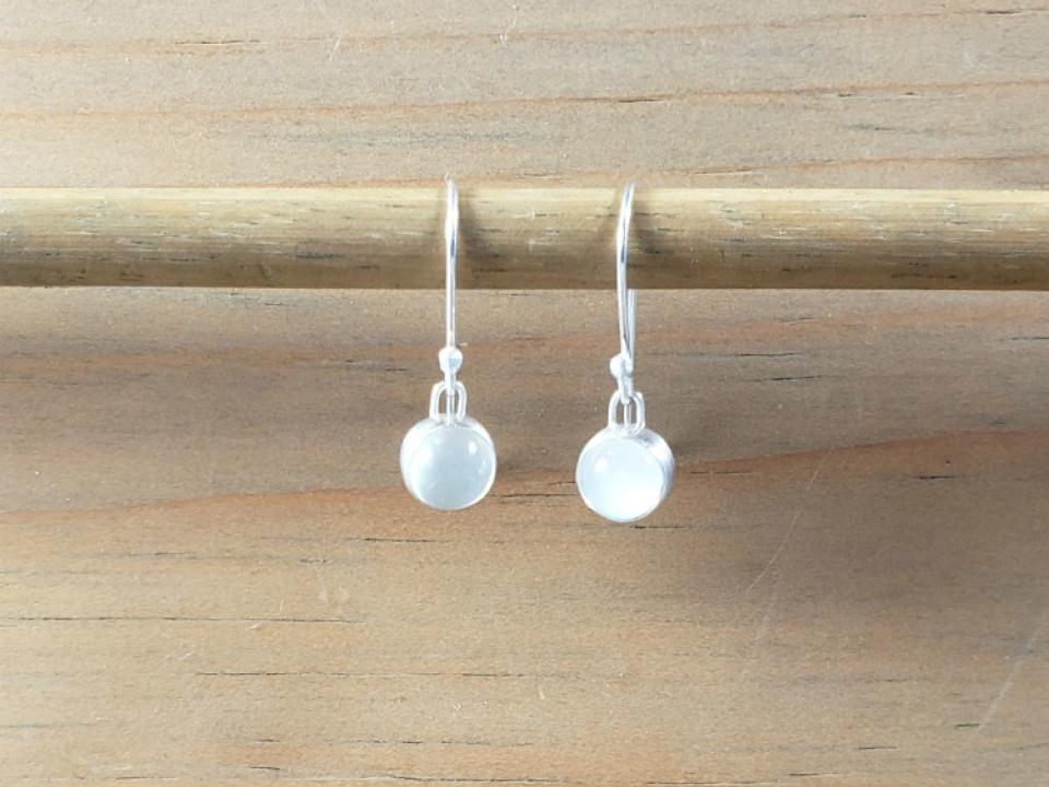 Moonstone dangle earrings