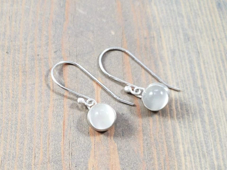 dainty gemstone earrings