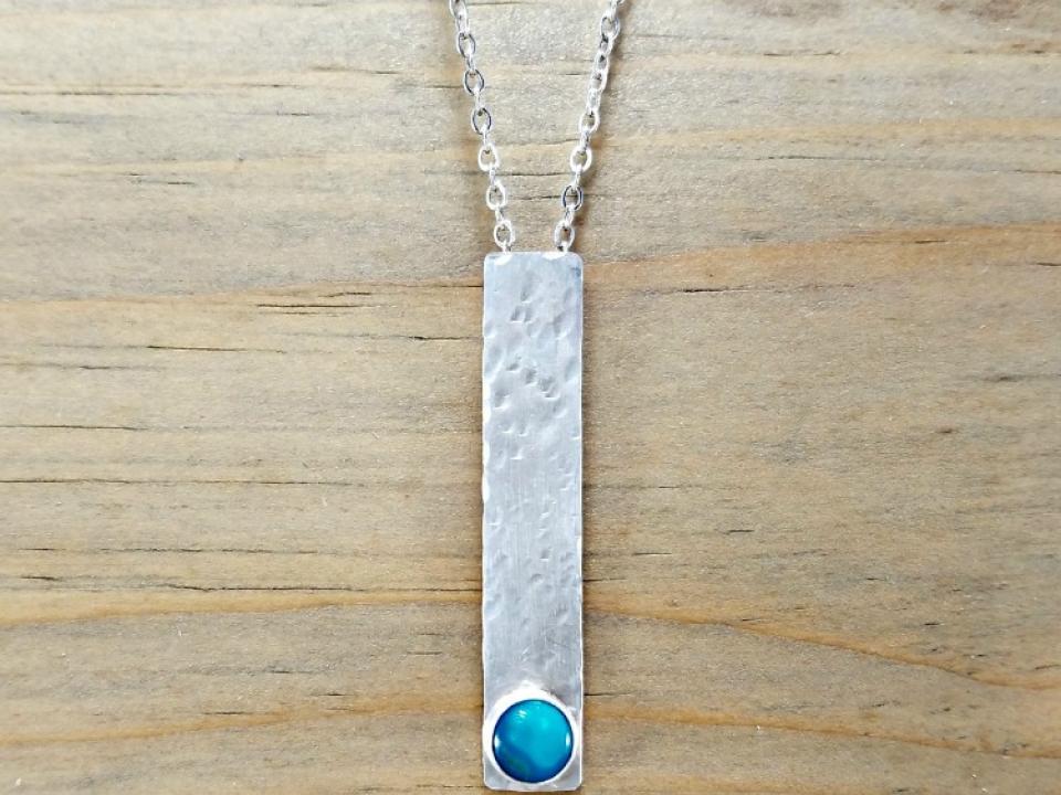 Turquoise Necklace Silver