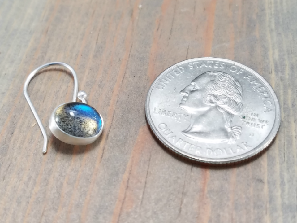 Small sterling silver earrings