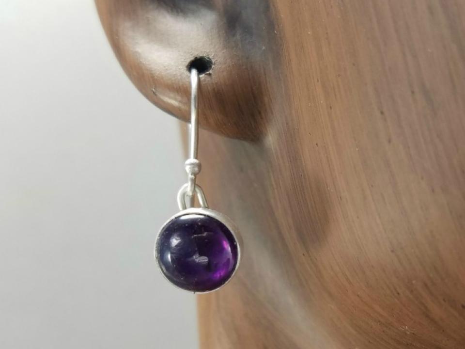 Handmade Amethyst Earrings