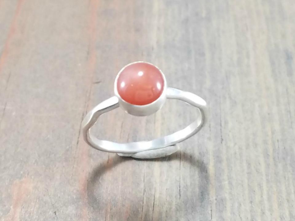 Silver Gemstone Ring