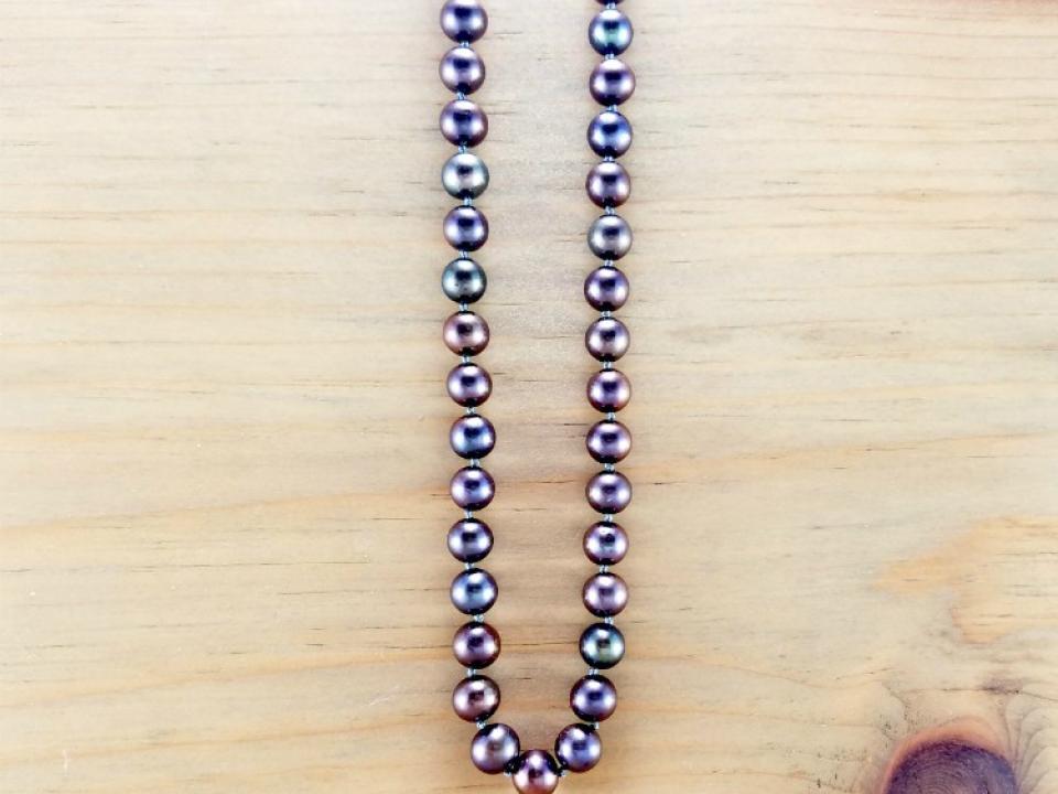 princess length pearl necklace