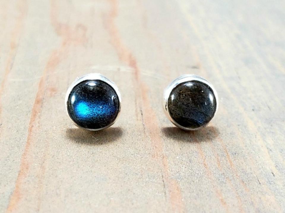 Unisex Labradorite Earrings