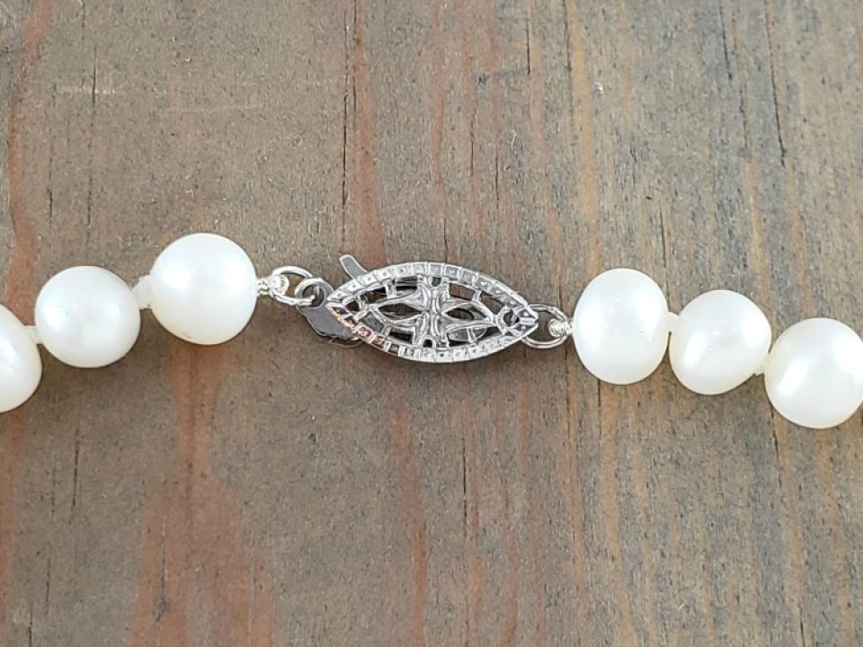 Sterling Silver Pearl Clasp