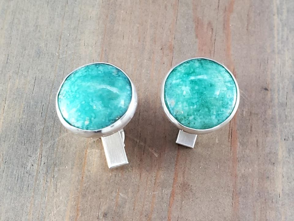 Round Gemstone Cufflinks