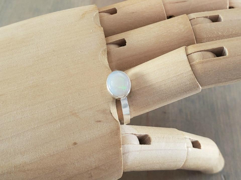 Oval Gemstone Ring