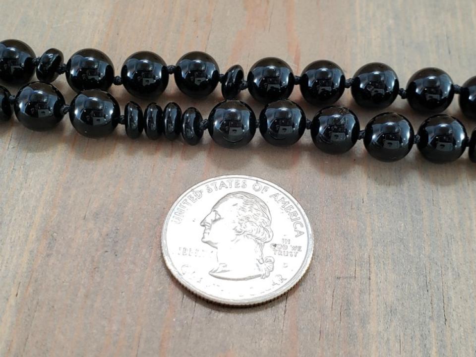 8mm black onyx beads