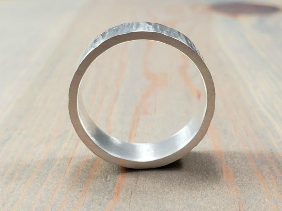 thick silver ring