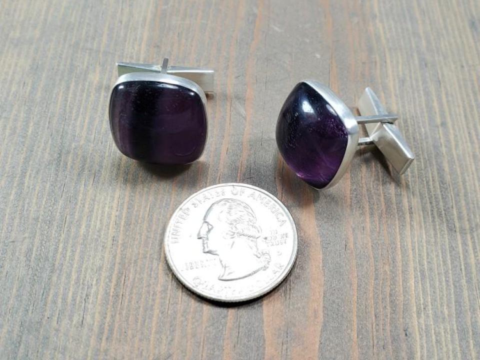 fluorite cufflinks