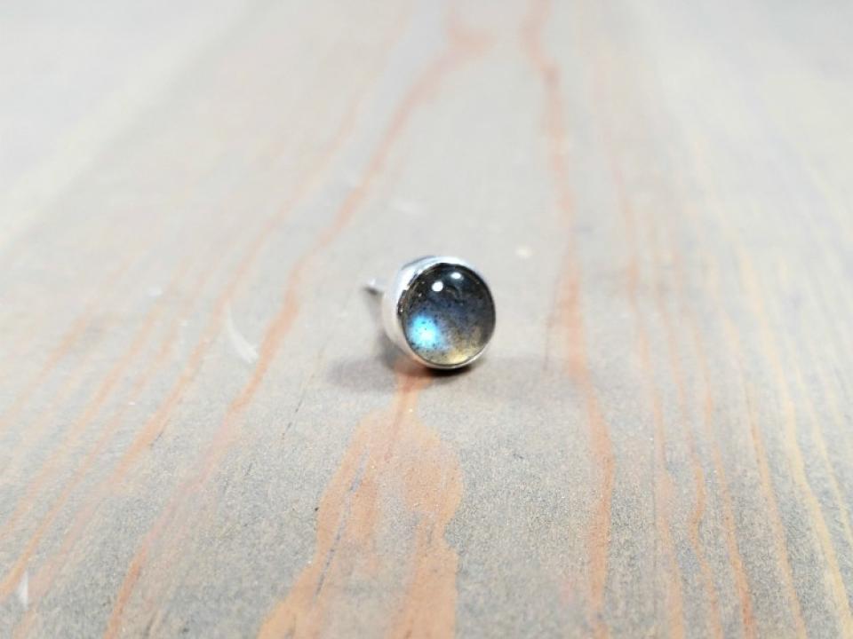 single earring - labradorite