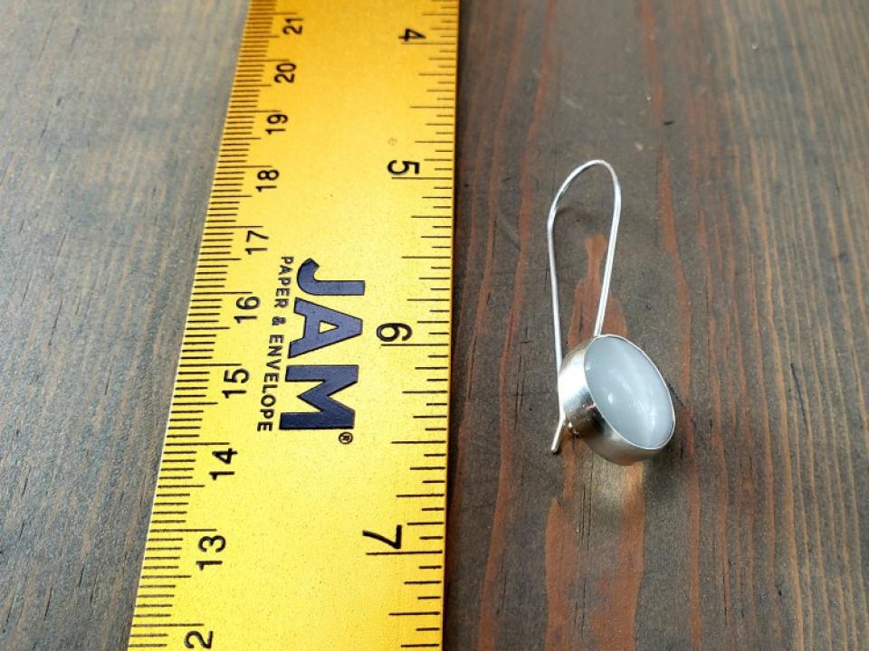small silver earrings