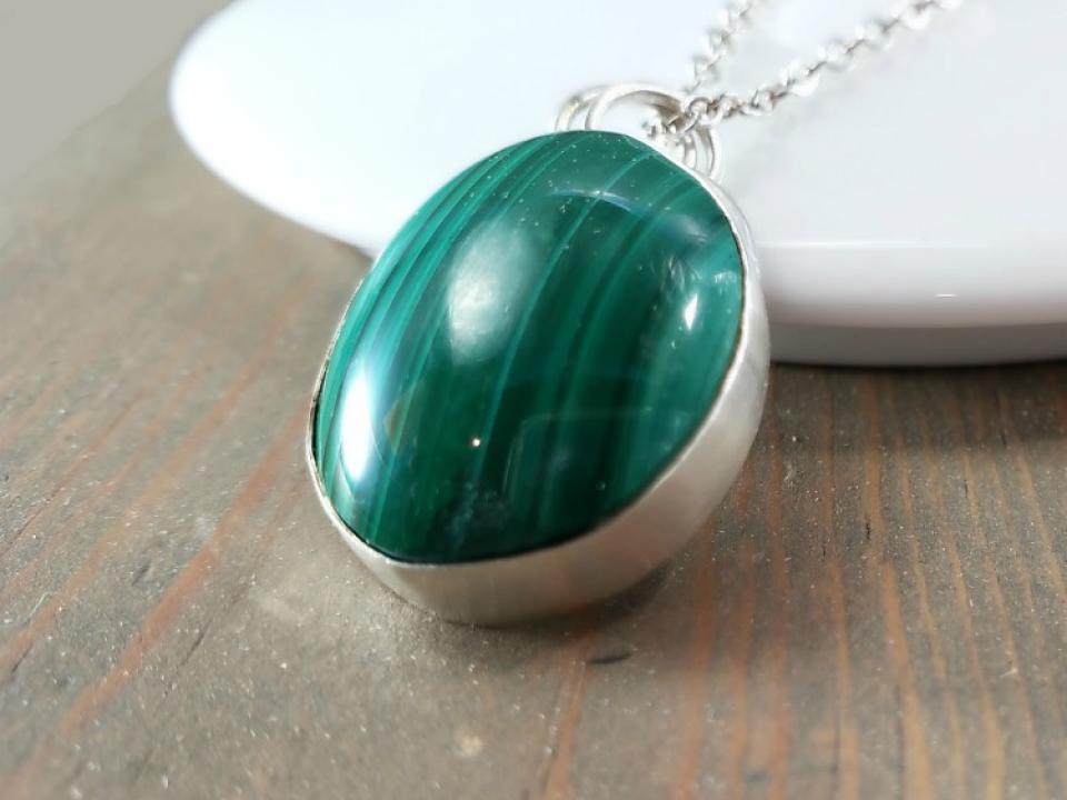 green gemstone necklace