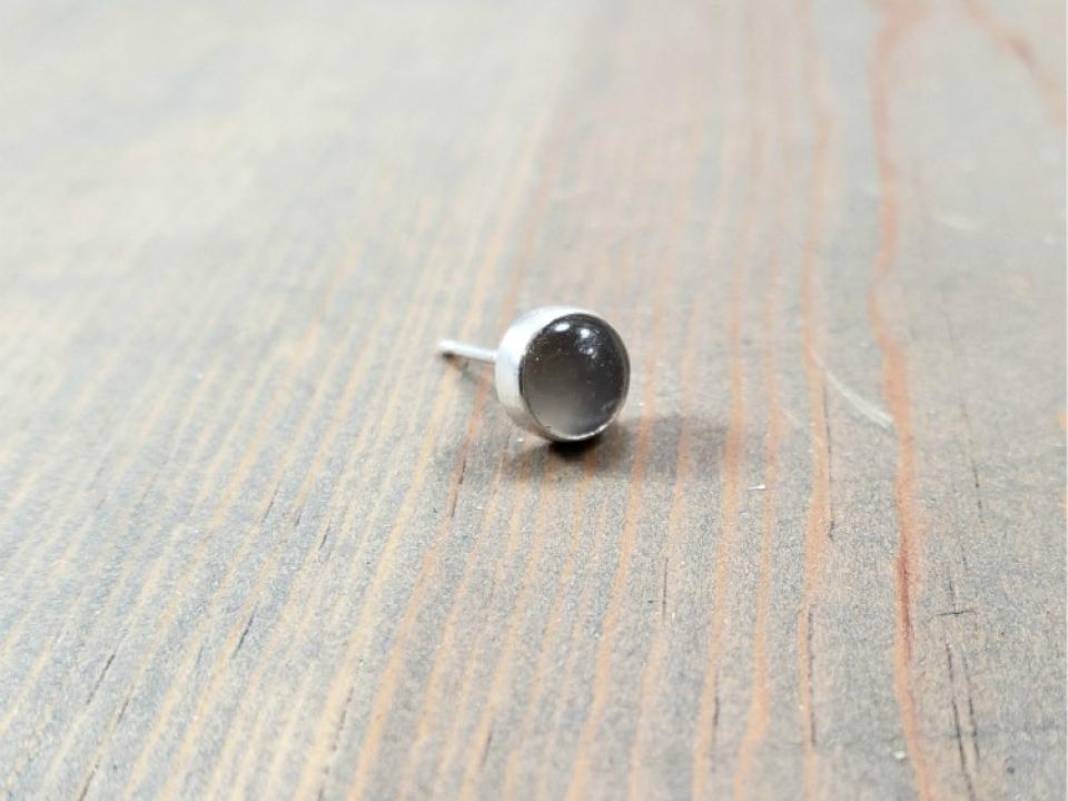 gray moonstone earring