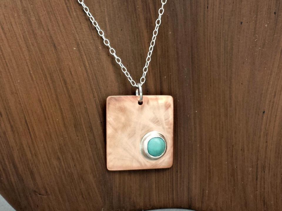 Copper & Turquoise Pendant