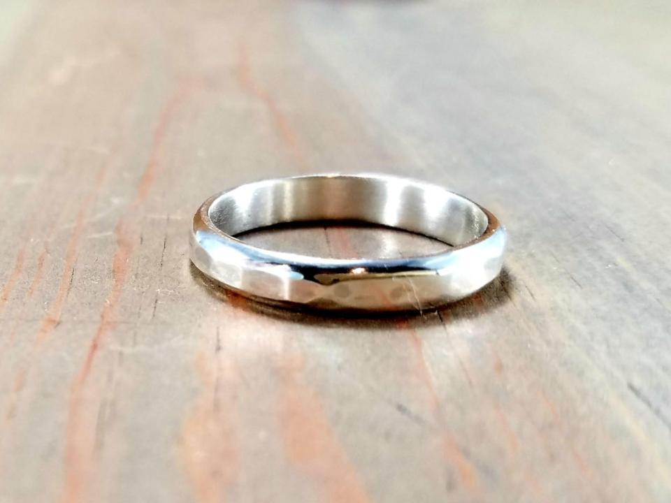 Textured Silver Ring