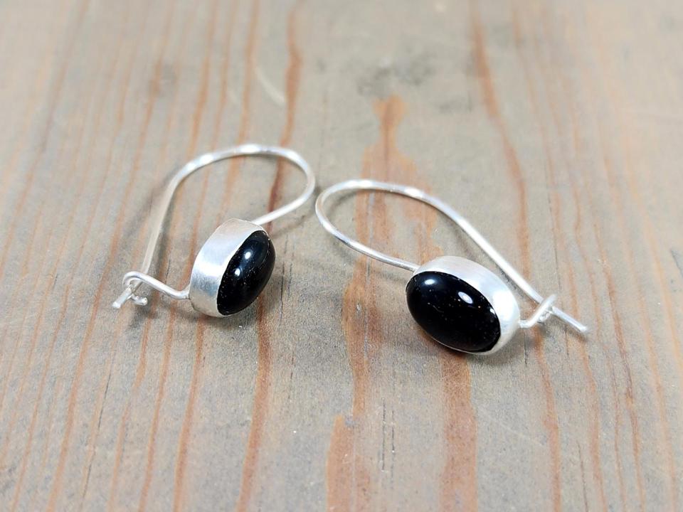 black onyx earring
