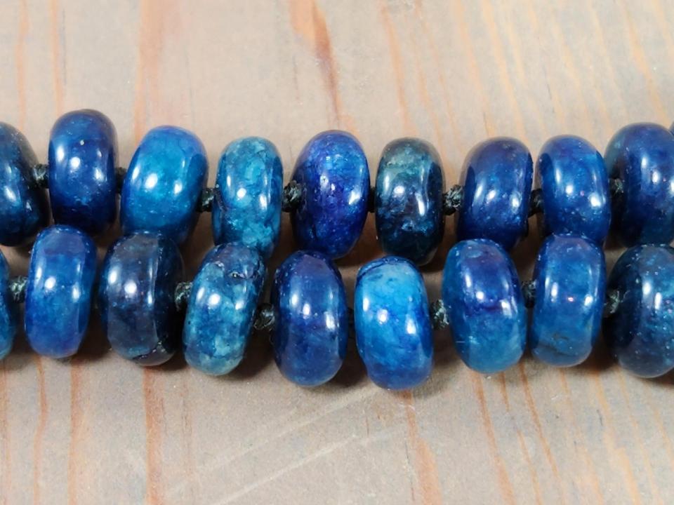hand knotted beaded necklace
