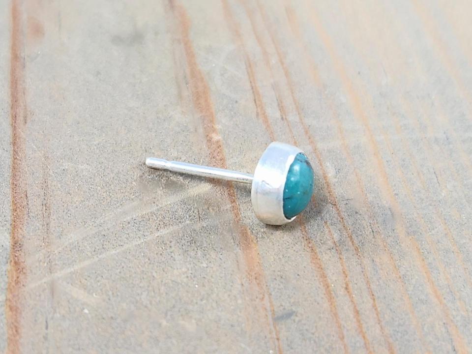 single piercing turquoise earring