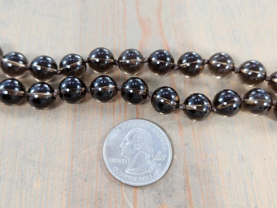 10mm smoky quartz beads