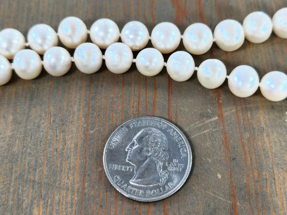 9mm white freshwater pearls