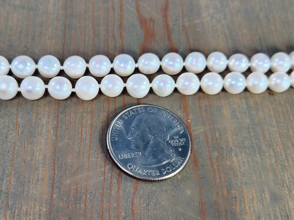 8mm white pearl necklace
