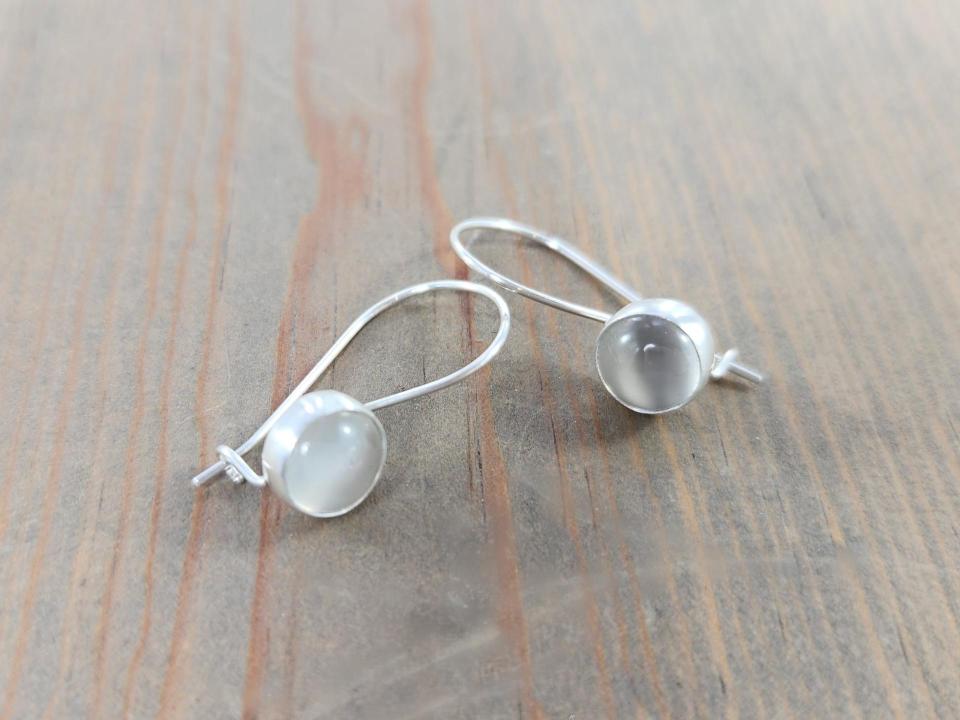 Moonstone Earrings with Kidney Wire