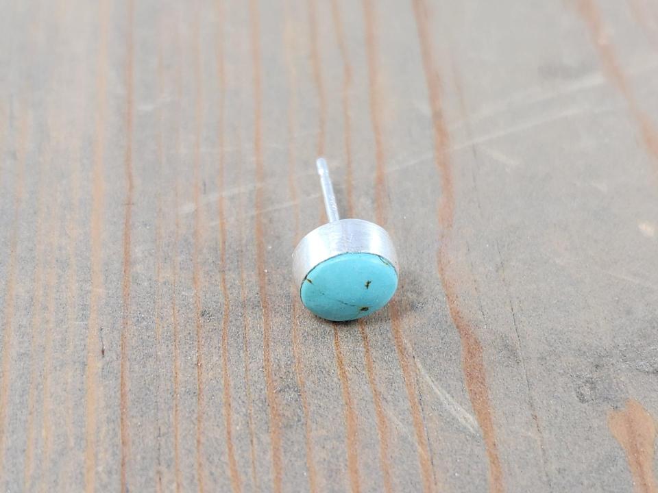 turquoise post earring