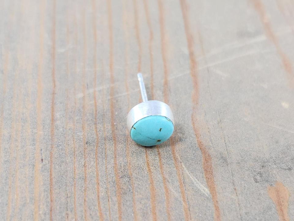 men's turquoise earring