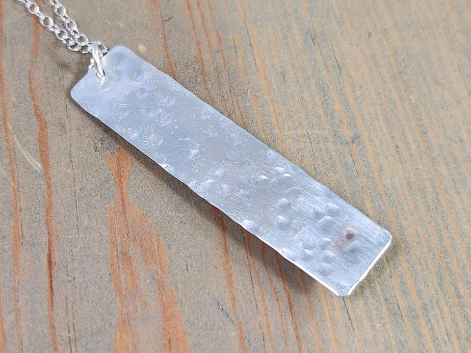 hammered sterling silver