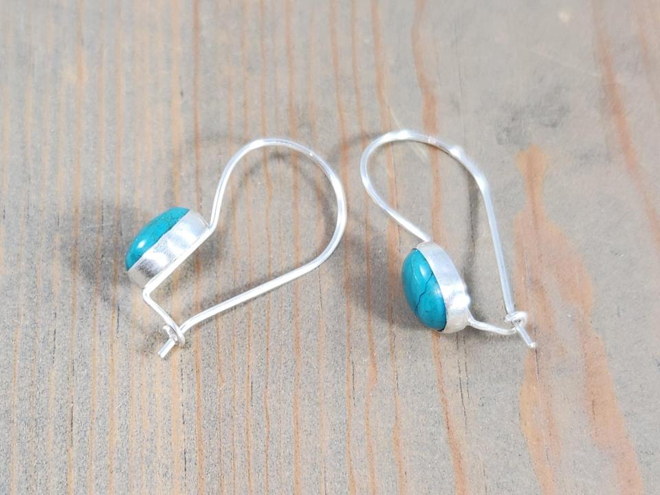 silver locking earrings