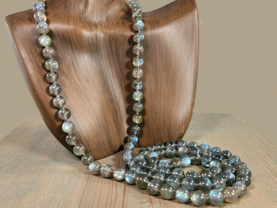 35 inch labradorite necklace - no clasp