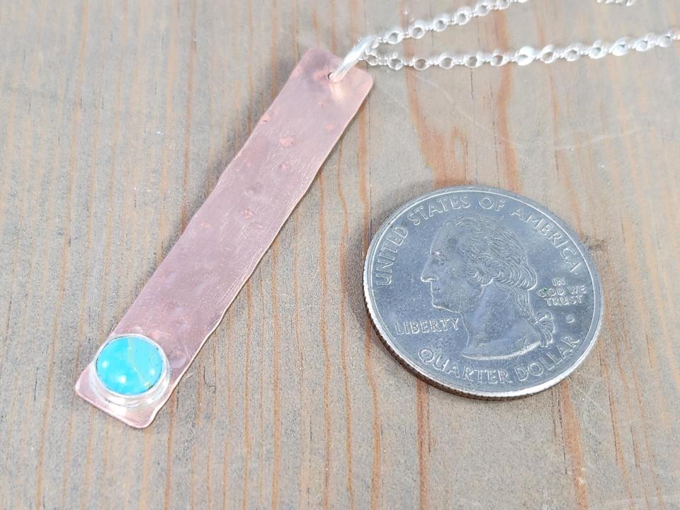 long copper necklace