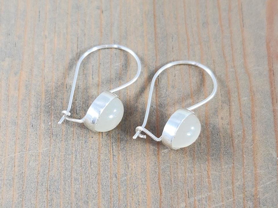 sterling silver kidney wire earrings