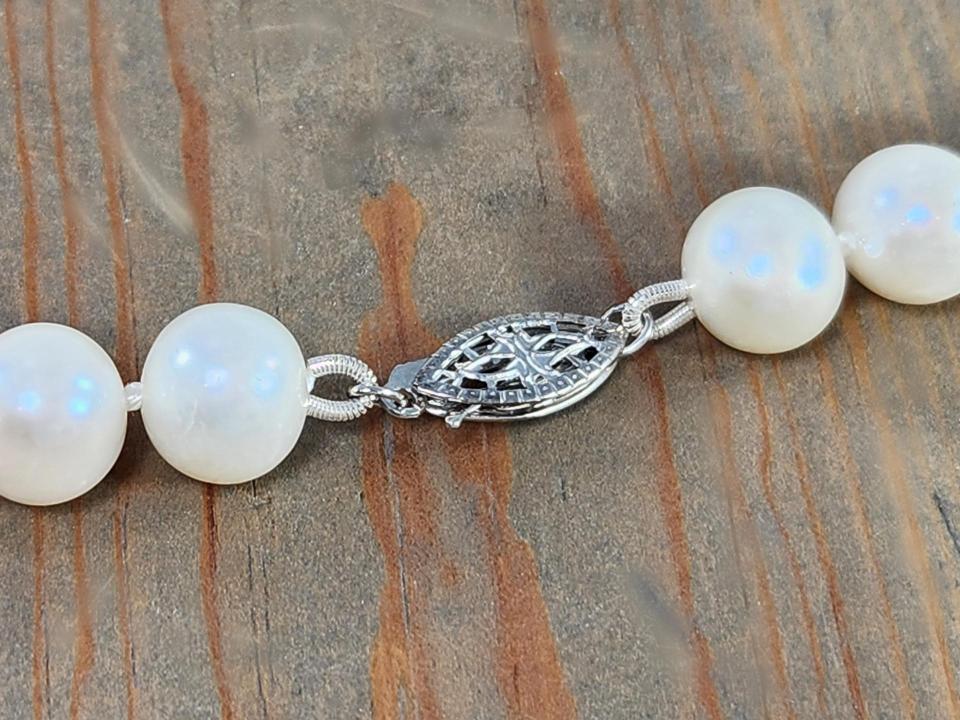 sterling silver pearl clasp