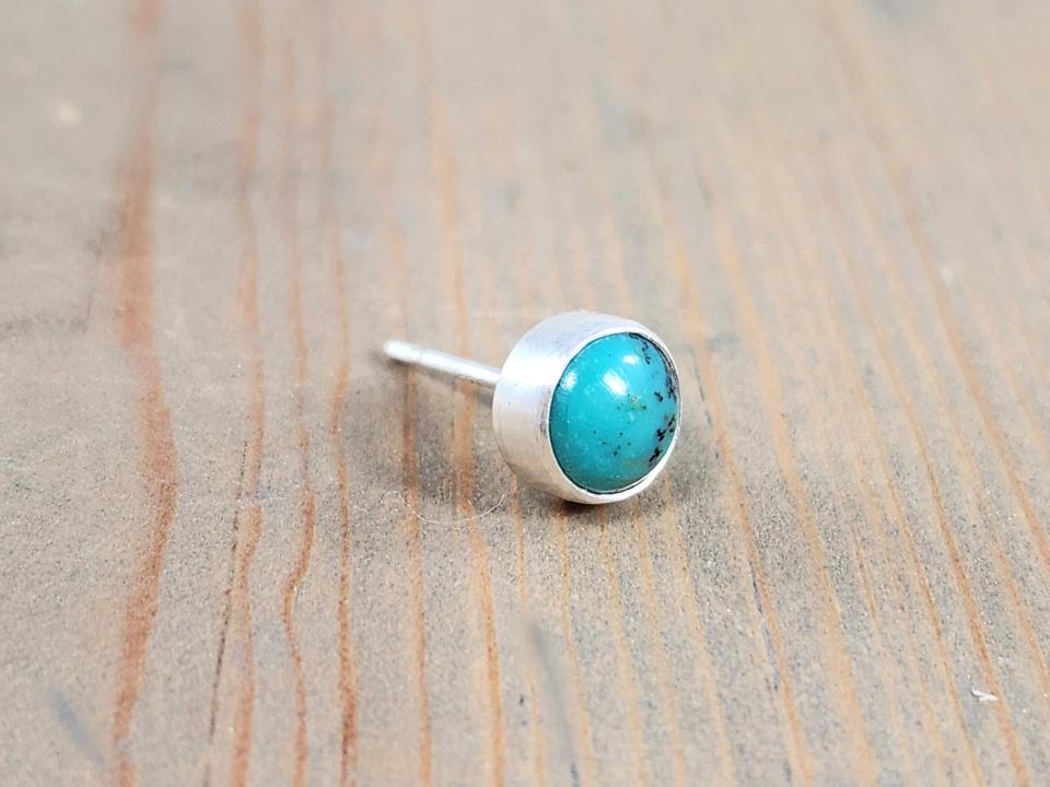 turquoise post earring