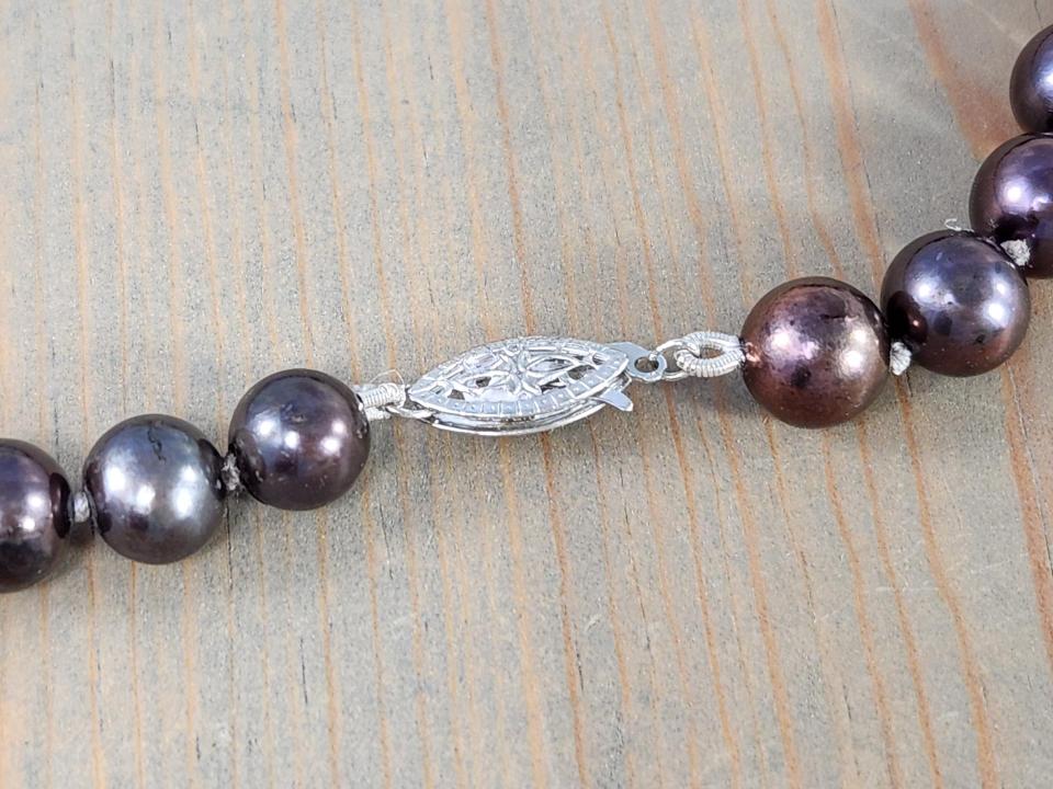 classic sterling silver filigree pearl clasp