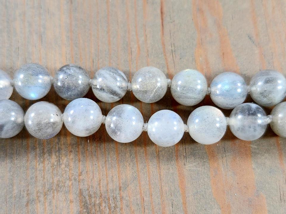 hand knotted beaded necklace