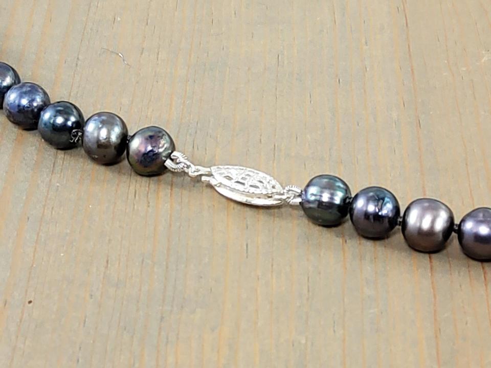 traditional sterling silver pearl clasp