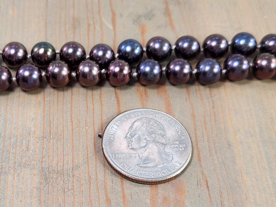 7mm freshwater peacock pearls