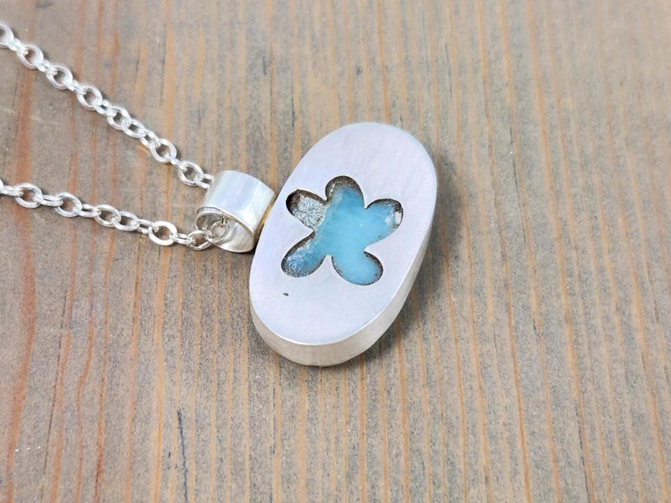 Oval Amazonite Pendant BloomingOak Design oval-amazonite-pendant-bloomingoak-design