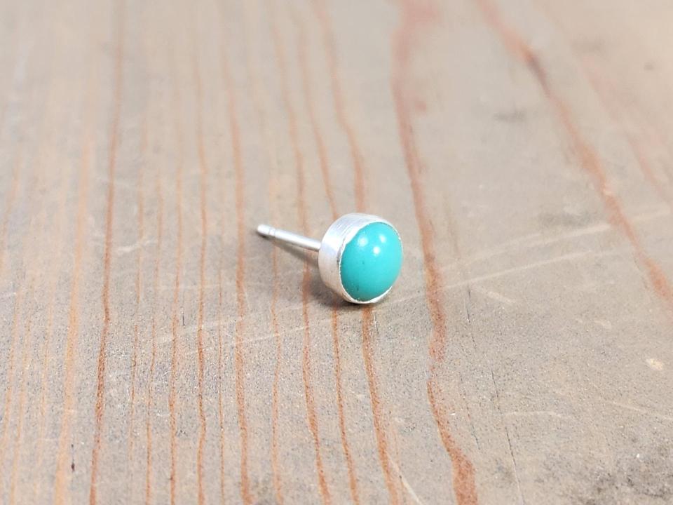 turquoise post earring