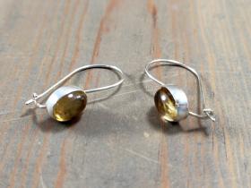 small citrine earrings