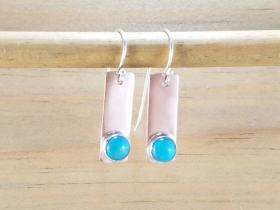 Turquoise Earrings on Copper