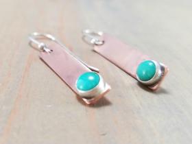 Turquoise Bar Earrings