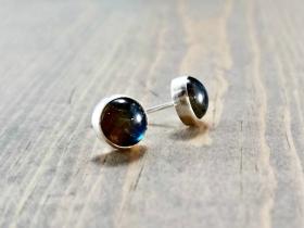 Labradorite Post Earrings